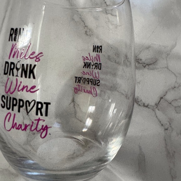 Stemless mini wine glasses set of two . - Picture 3 of 6